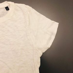 ATM Schoolboy Crew Neck White Tee